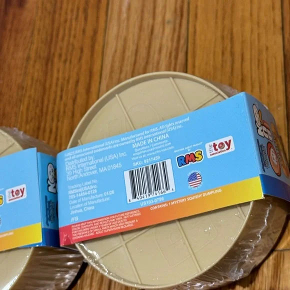 Bun Rainbow Mystery Viral Mystery Dumpling Squishy - Beige (Set of 2) - Picture 6 of 6